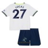 Officiële Voetbalshirt + Korte Broek Tottenham Hotspur Lucas 27 Thuis 2022-23 - Kids